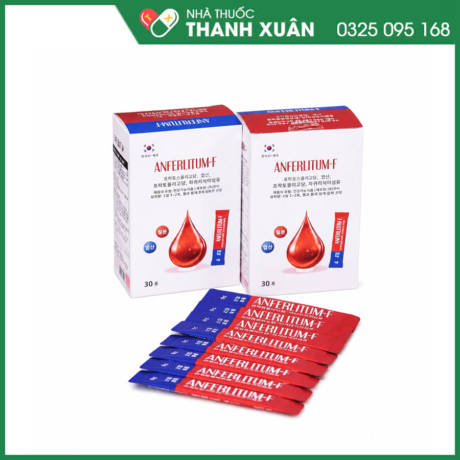 Anferlitum-F giúp hỗ trợ giảm tình trạng thiếu máu và thiếu sắt